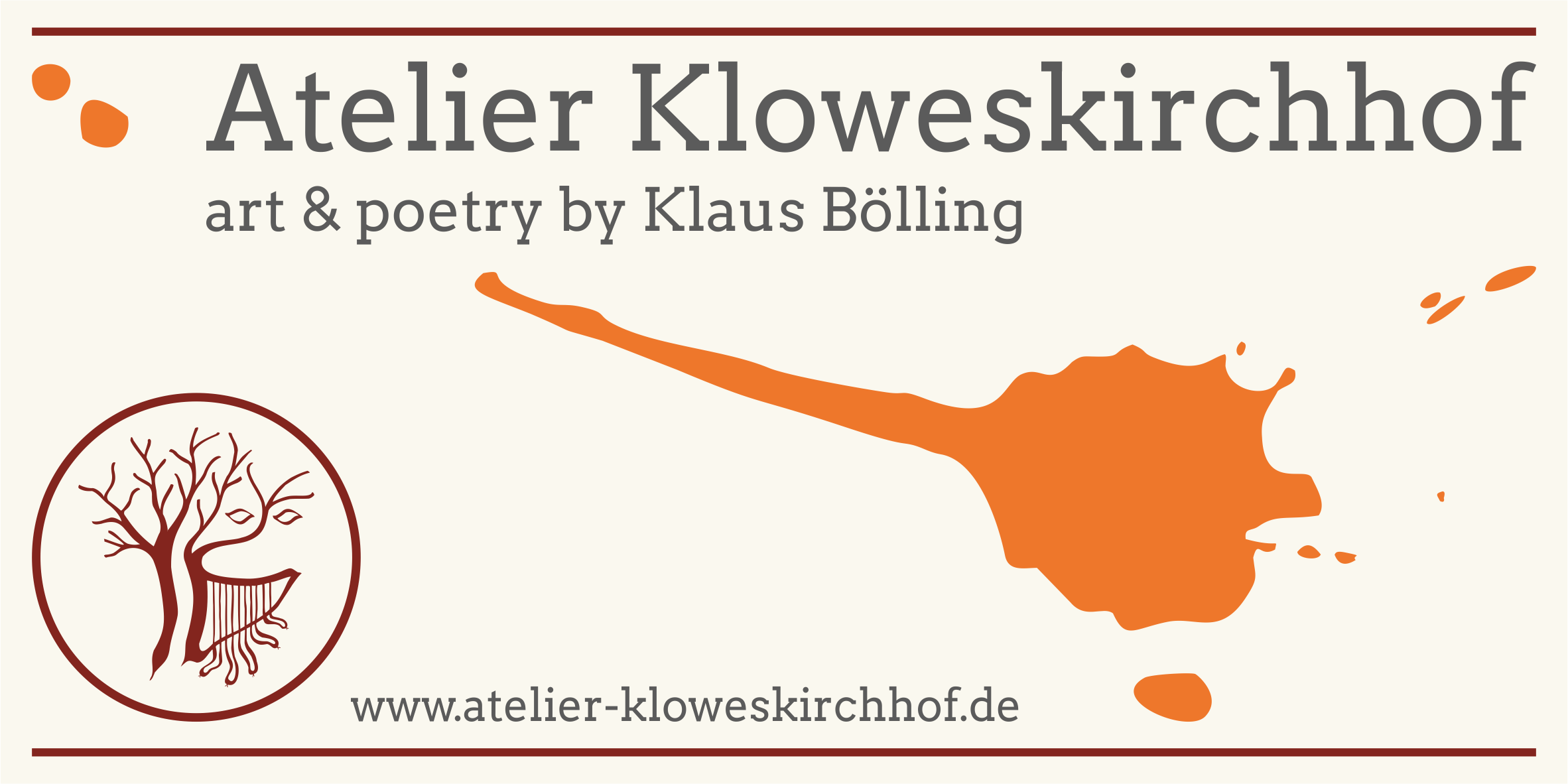 Atelier Kloweskirchhof, Logo art and poetry